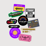 LGBTQIA+ Stickers (Pack of 10)